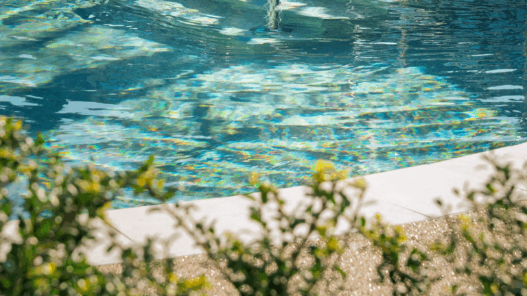 Relaxing poolside views in a luxurious day spa.